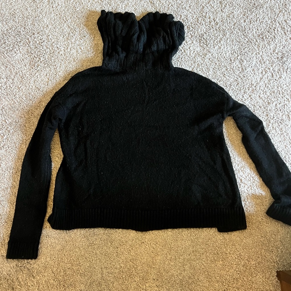 Black cowl neck sweater